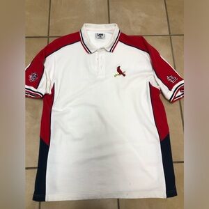 Vintage Lee Sport St. Louis Cardinals baseball men’s polo shirt size large ‘03